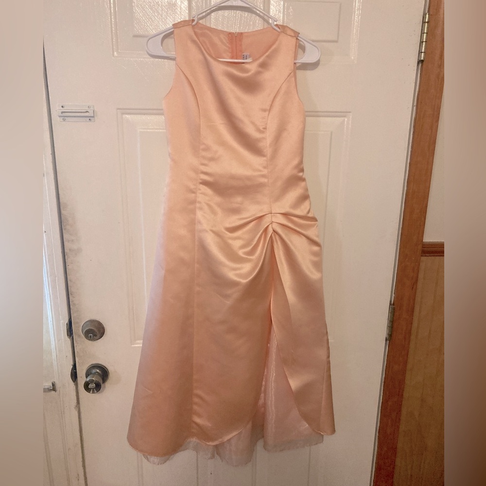 Ladies Peach Party Prom Homecoming Dress by Alexandra